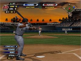 In game image of MLB SlugFest 20-03 on the Sony Playstation 2.