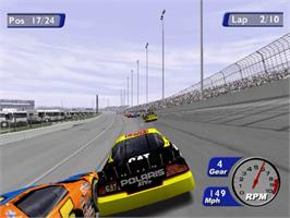 In game image of NASCAR Heat 2002 on the Sony Playstation 2.