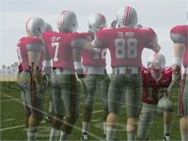 In game image of NCAA Football 2004 on the Sony Playstation 2.