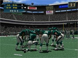 In game image of NFL 2K2 on the Sony Playstation 2.