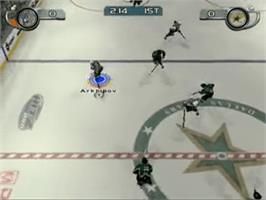 In game image of NHL Hitz Pro on the Sony Playstation 2.