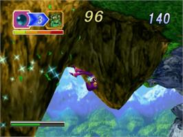 In game image of NiGHTS into Dreams... on the Sony Playstation 2.