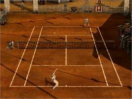 In game image of Outlaw Tennis on the Sony Playstation 2.
