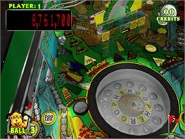 In game image of Pinball Hall of Fame: The Gottlieb Collection on the Sony Playstation 2.