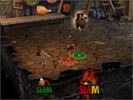 In game image of Shrek SuperSlam on the Sony Playstation 2.