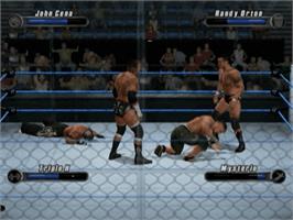 In game image of WWE Smackdown vs. Raw 2008 on the Sony Playstation 2.
