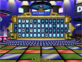 In game image of Wheel Of Fortune on the Sony Playstation 2.