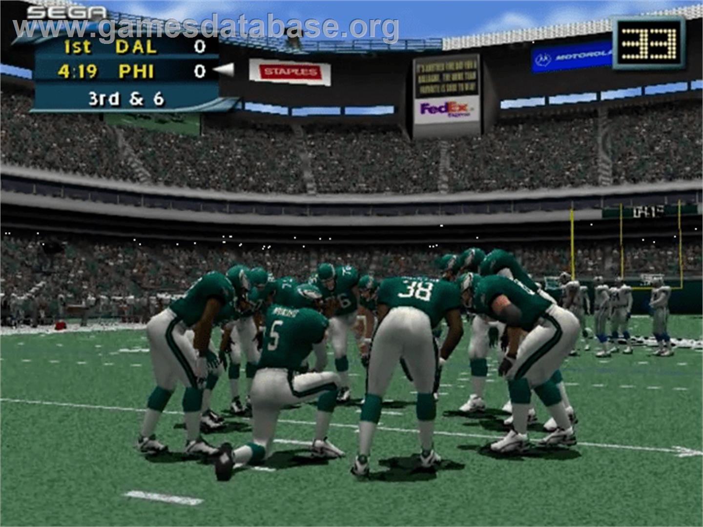 NFL 2K2 - Sony Playstation 2 - Artwork - In Game
