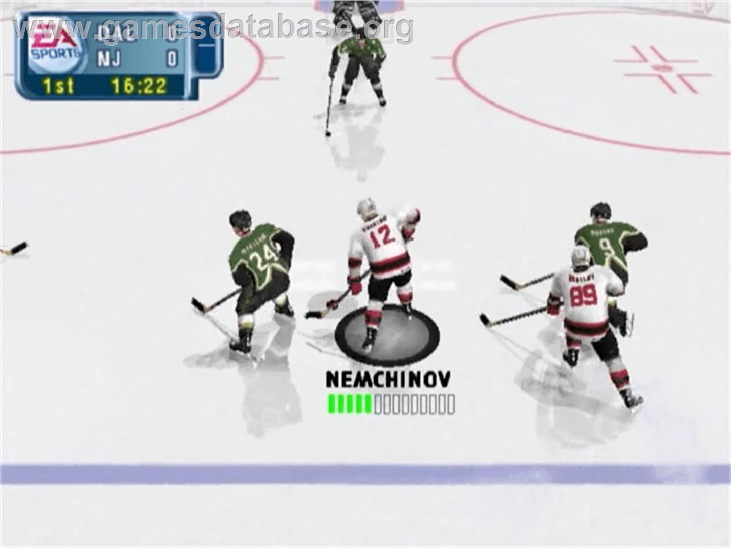 NHL 2001 - Sony Playstation 2 - Artwork - In Game