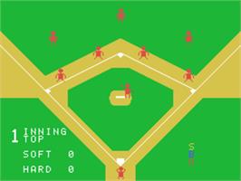 Title screen of Baseball on the Sord M5.