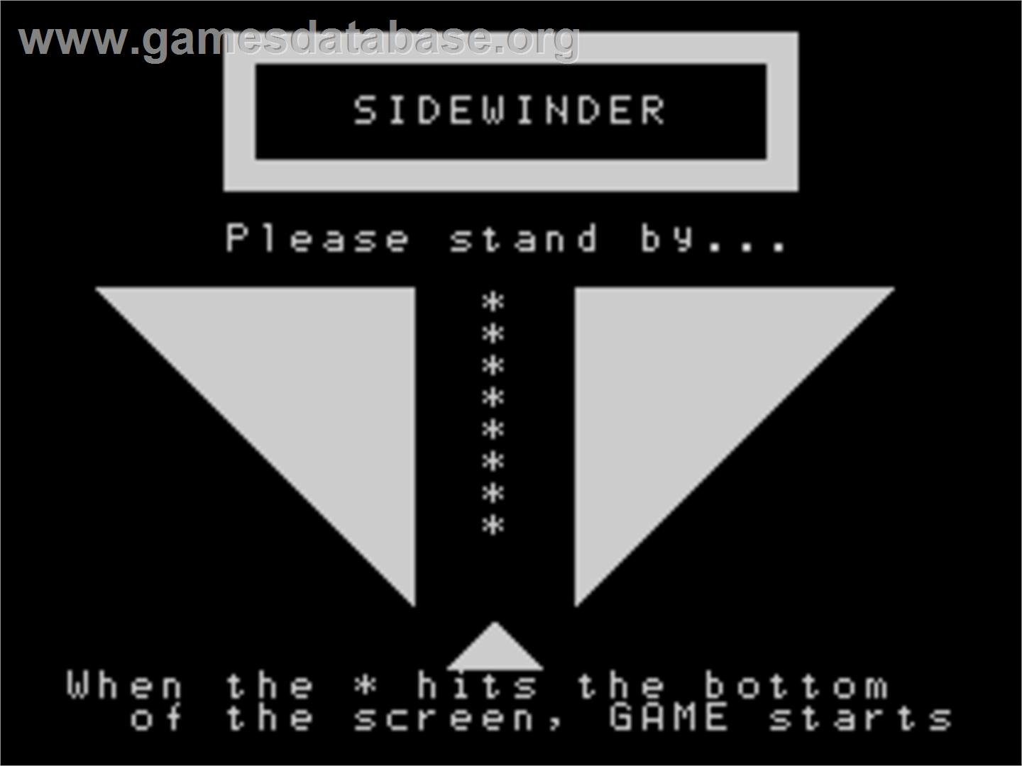 Sidewinder - Sord M5 - Artwork - Title Screen