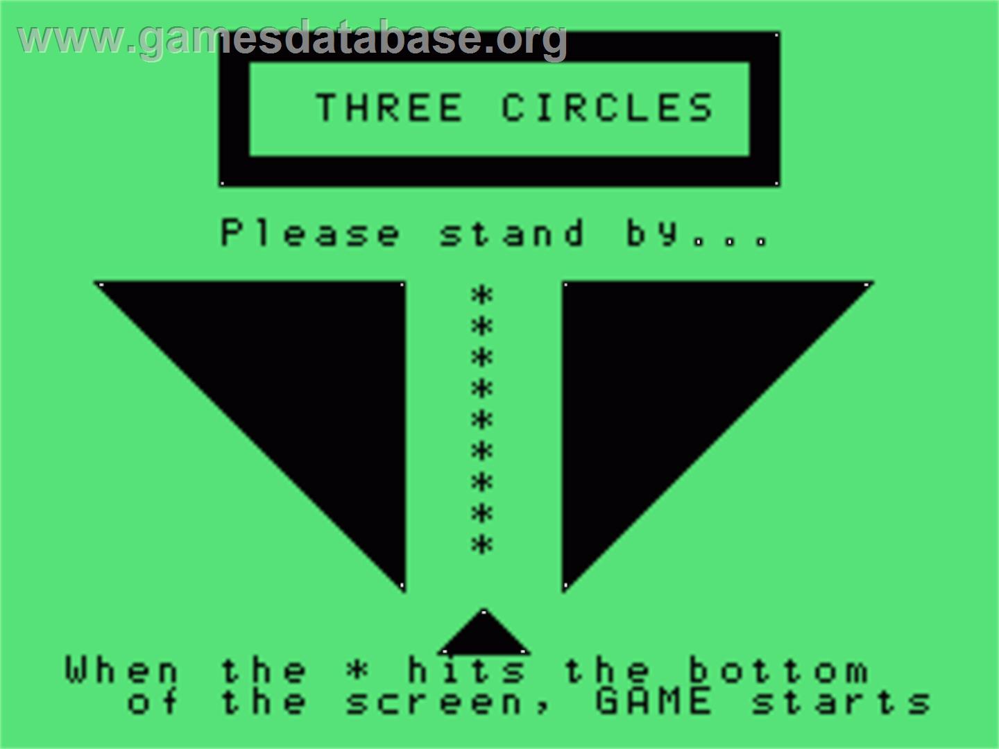 Three Circles - Sord M5 - Artwork - Title Screen