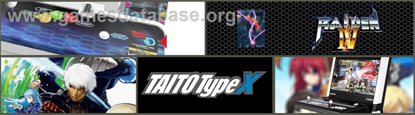 Raiden IV - Taito Type X - Artwork - Marquee