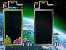 In game image of Tetris The Grand Master 3 Terror Instinct on the Taito Type X.