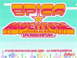 Title screen of Spica Adventure on the Taito Type X.