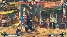 In game image of Street Fighter IV on the Taito Type X2.