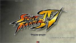 Title screen of Street Fighter IV on the Taito Type X2.