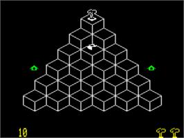 In game image of Toutou on the Tangerine Oric.