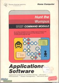 Box cover for Hunt the Wumpus on the Texas Instruments TI 99/4A.