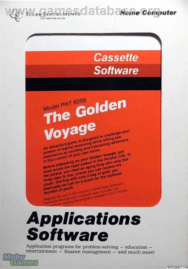 Golden Voyage - Texas Instruments TI 99/4A - Artwork - Box