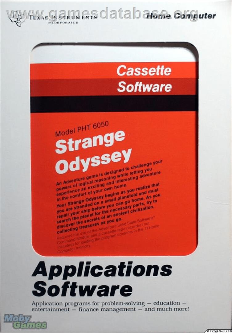 Strange Odyssey - Texas Instruments TI 99/4A - Artwork - Box