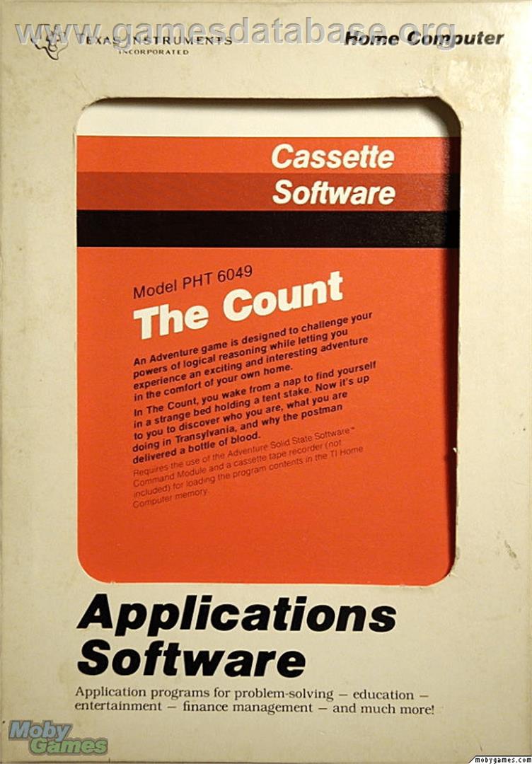 The Count - Texas Instruments TI 99/4A - Artwork - Box