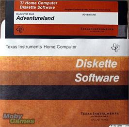 Cartridge artwork for Adventureland on the Texas Instruments TI 99/4A.
