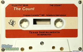 Cartridge artwork for The Count on the Texas Instruments TI 99/4A.