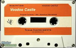 Cartridge artwork for Voodoo Castle on the Texas Instruments TI 99/4A.
