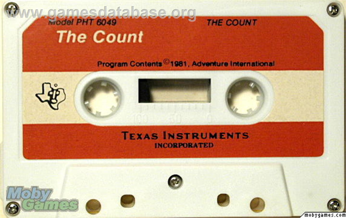 The Count - Texas Instruments TI 99/4A - Artwork - Cartridge