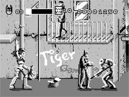In game image of Batman & Robin on the Tiger Game.com.