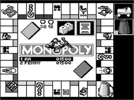 In game image of Monopoly on the Tiger Game.com.