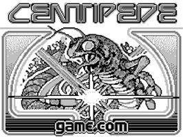 Title screen of Centipede on the Tiger Game.com.