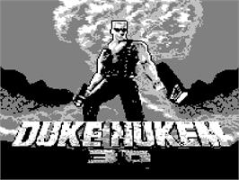 Title screen of Duke Nukem 3D on the Tiger Game.com.