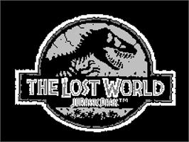 Title screen of Jurassic Park - The Lost World on the Tiger Game.com.