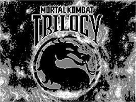 Title screen of Mortal Kombat Trilogy on the Tiger Game.com.