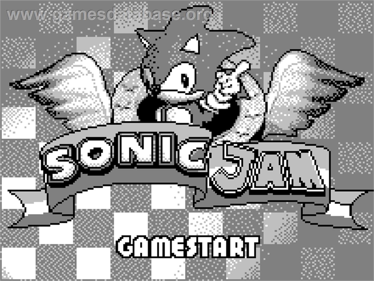 Sonic Jam - Tiger Game.com - Artwork - Title Screen