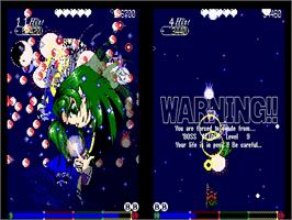 In game image of Phantasmagoria of Dim Dream on the Touhou Project.