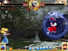 In game image of Scarlet Weather Rhapsody on the Touhou Project.