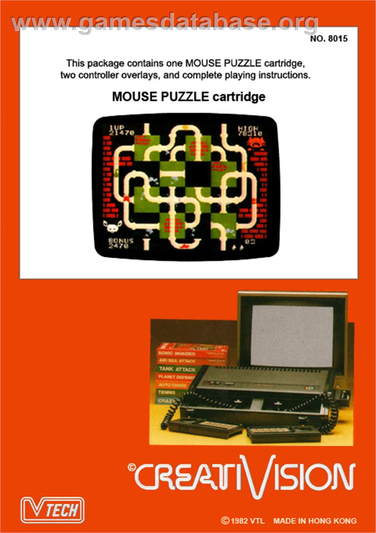 Mouse Puzzle - VTech CreatiVision - Artwork - Box Back
