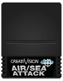 Cartridge artwork for Air/Sea Attack on the VTech CreatiVision.