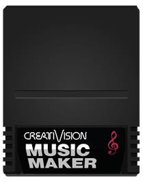 Cartridge artwork for Music Maker on the VTech CreatiVision.