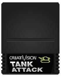 Cartridge artwork for Tank Attack on the VTech CreatiVision.