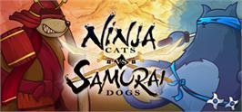 Banner artwork for Ninja Cats vs Samurai Dogs.