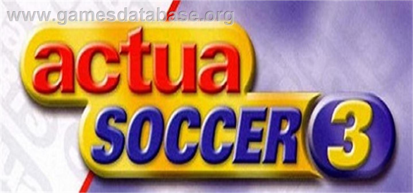 Actua Soccer 3 - Valve Steam - Artwork - Banner