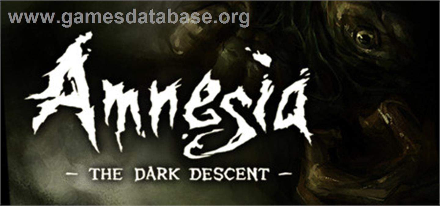 Amnesia: The Dark Descent - Valve Steam - Artwork - Banner