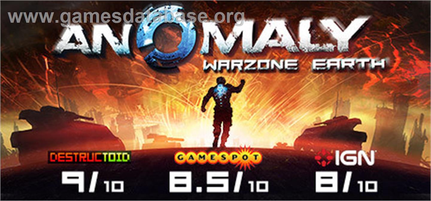 Anomaly: Warzone Earth - Valve Steam - Artwork - Banner