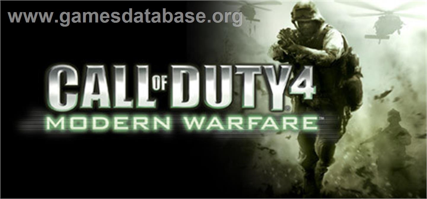Call of Duty® 4: Modern Warfare® - Valve Steam - Artwork - Banner