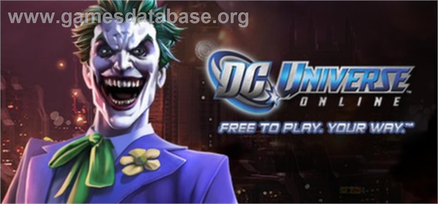 DC Universe Online Free-To-Play. Your Way. - Valve Steam - Artwork - Banner