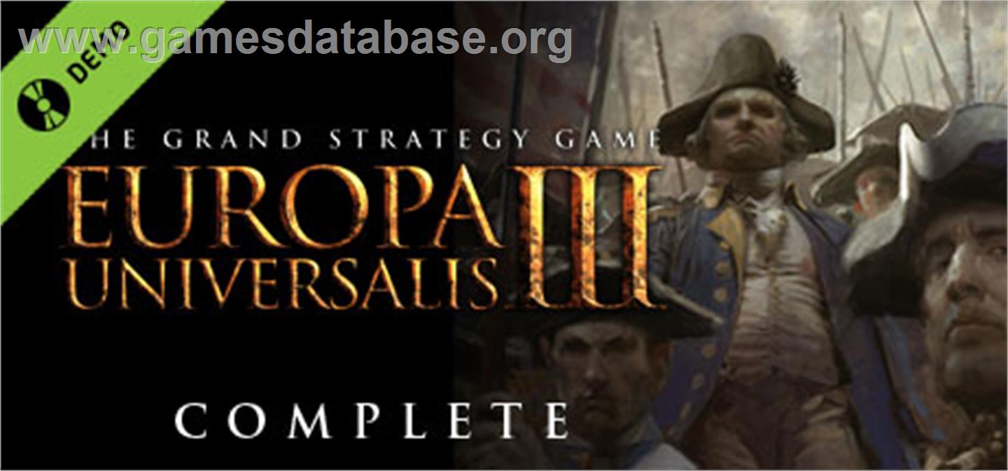 Europa Universalis III Complete - Valve Steam - Artwork - Banner
